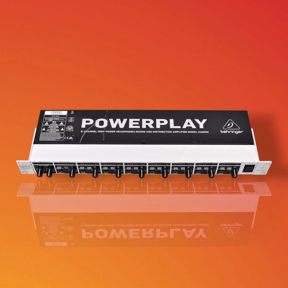 Behringer Powerplay Pro-8 HA8000 Rack 8-channel Headphone Distribution Amplifier
